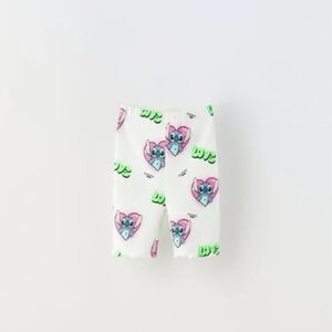 ZARA STITCH LOVE DISNEY BIKE SHORTS
